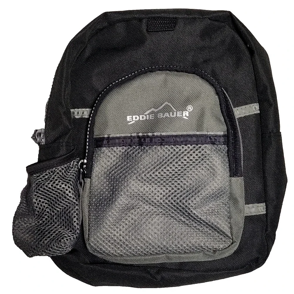 EDDIE BAUER Black Green Kids Hiking Safety Harness Mini‎ Backpack (No Tether)